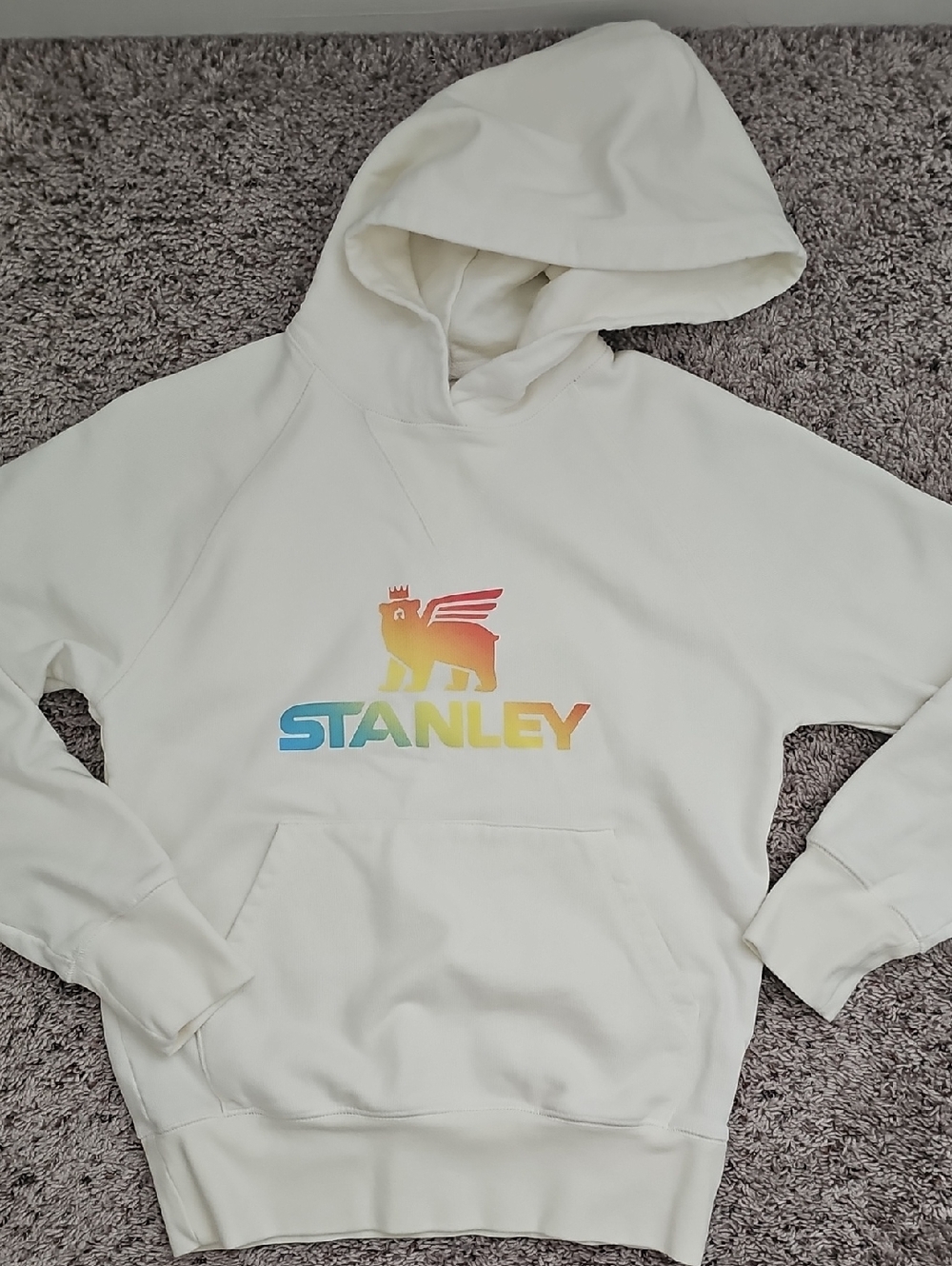Stanley Rainbow Logo White Hoodie